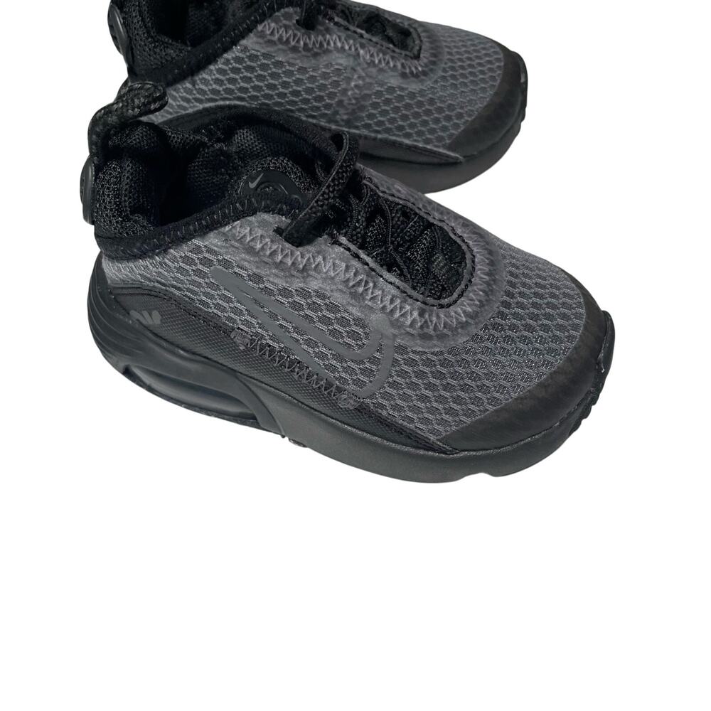 Nike Air Max 2090 TD Toddler Shoes Size 4C Black Wolf Grey CU2092-001